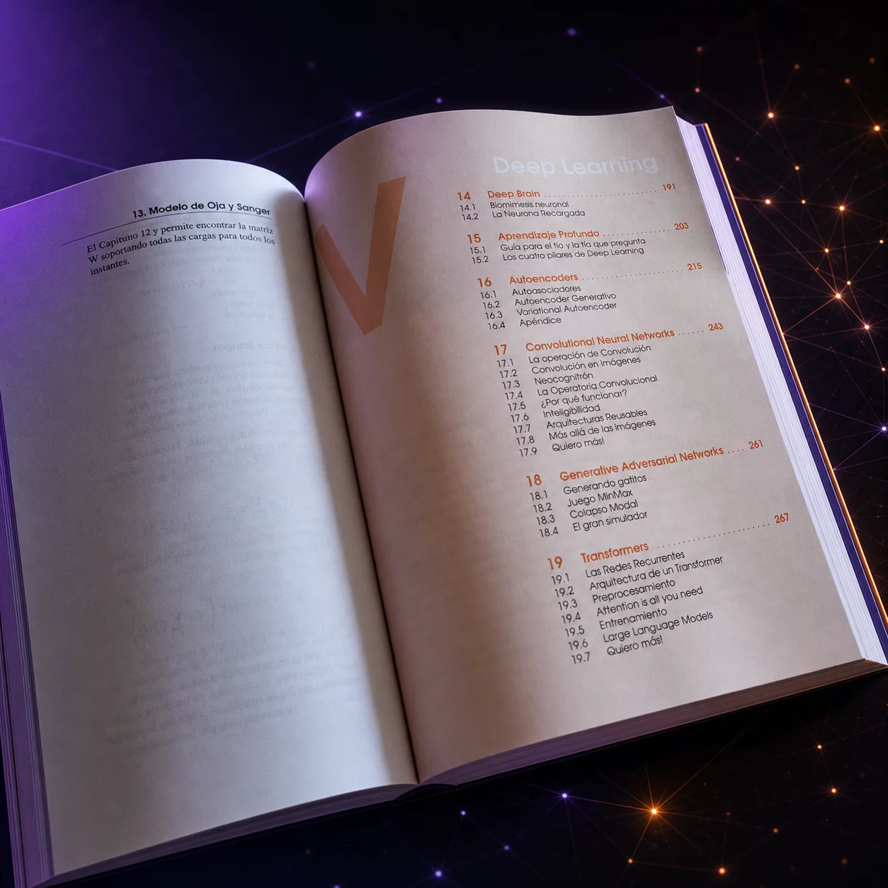 Artificializando la Inteligencia abierto en los capítulos de deep learning
